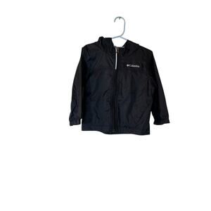 Columbia sz 3T black Glennaker hooded Windbreaker rain jacket